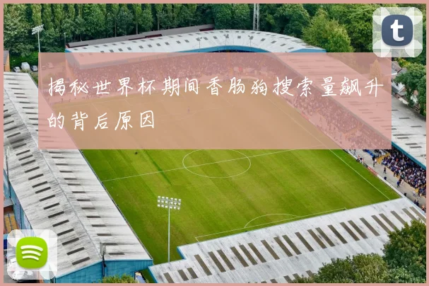 揭秘世界杯期间香肠狗搜索量飙升的背后原因