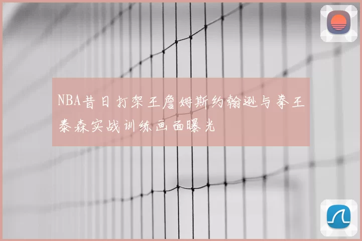 NBA昔日打架王詹姆斯约翰逊与拳王泰森实战训练画面曝光