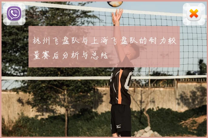 杭州飞盘队与上海飞盘队的耐力较量赛后分析与总结