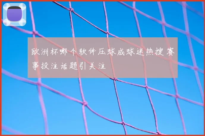 欧洲杯哪个软件压球成球迷热搜 赛事投注话题引关注
